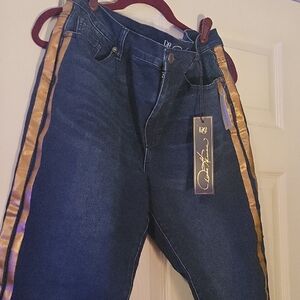 Price Drop!!! NWT DG2 Blue Jeans with Gold Accents